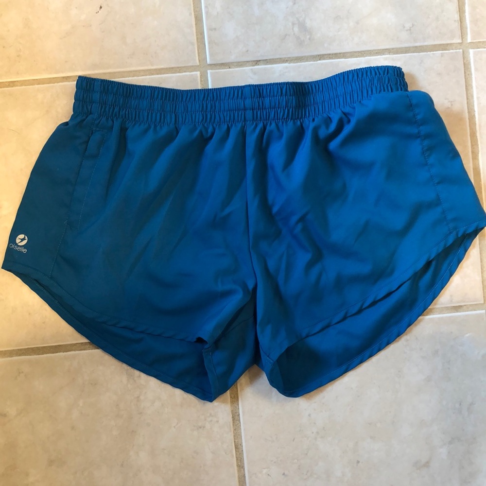 Beautiful Blue Oiselle Lori Shorts w/Pockets!